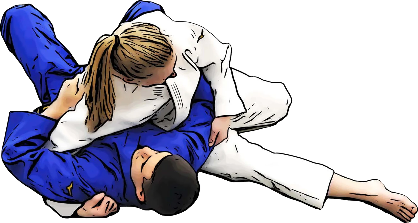 Illustration Osaekomi-waza – Halten