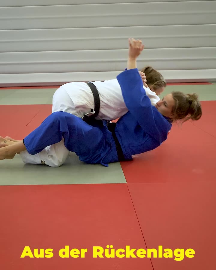 Standbild aus dem DJB-Lehrvideo Ushiro-kesa-gatame und Kata-gatame